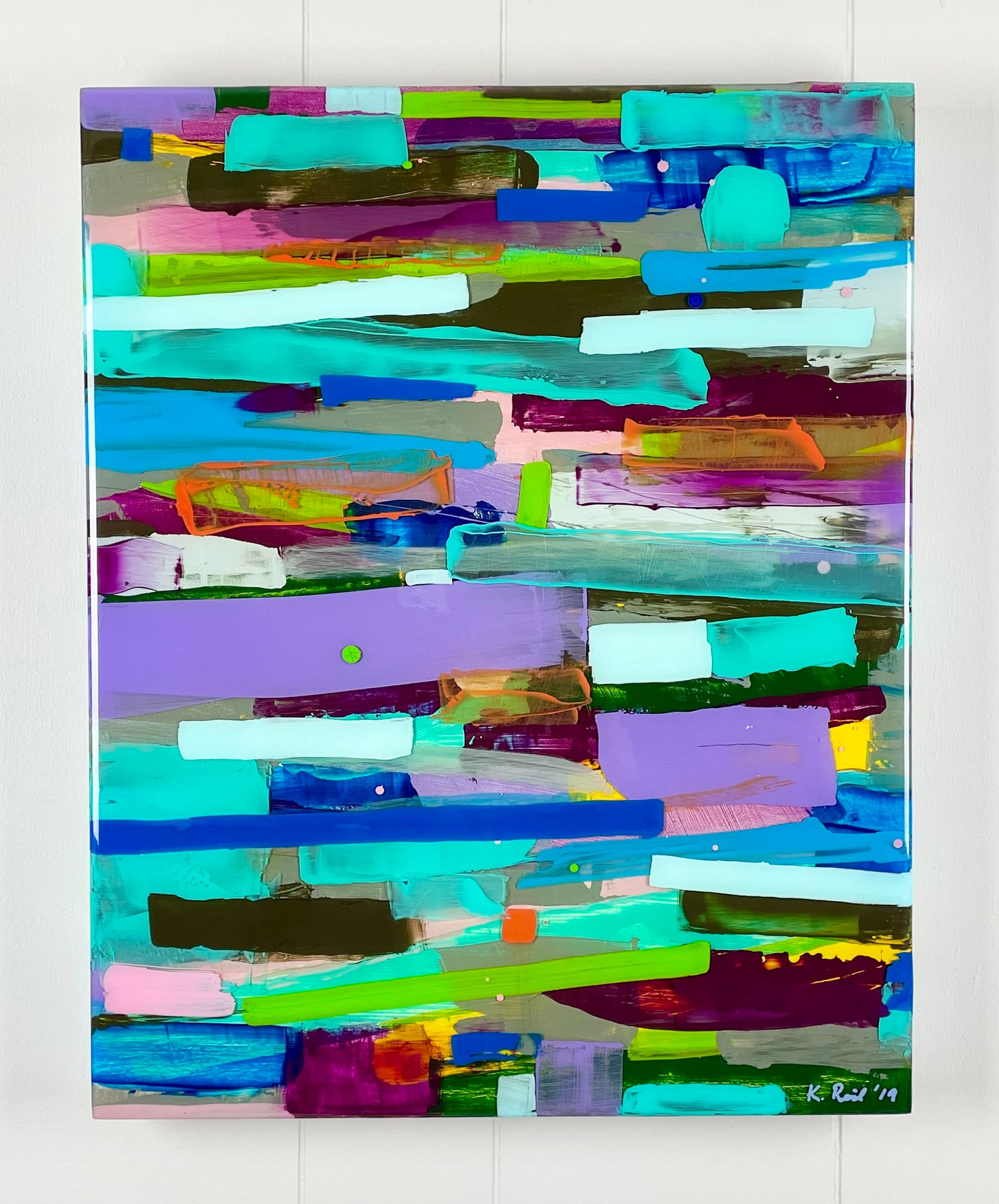 Prism 1 / Acrylic between layered Epoxy Resin on Wood Panel
20”x16”