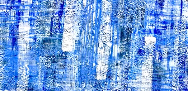 Rain /                                  Encaustic on Birch Plywood      24”x48”