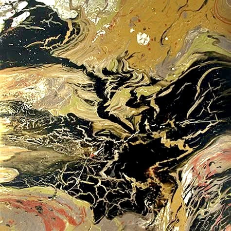 Igneous /                               Acrylic House Paint on Canvas 48”x48”