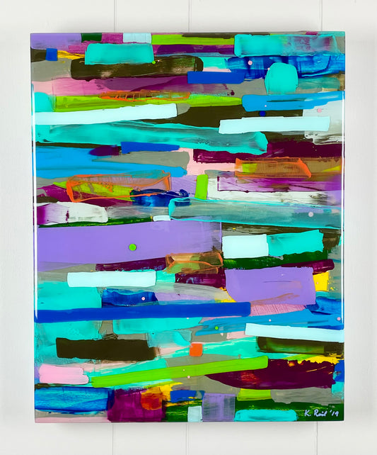 Prism 1 / Acrylic between layered Epoxy Resin on Wood Panel 

20”x16”