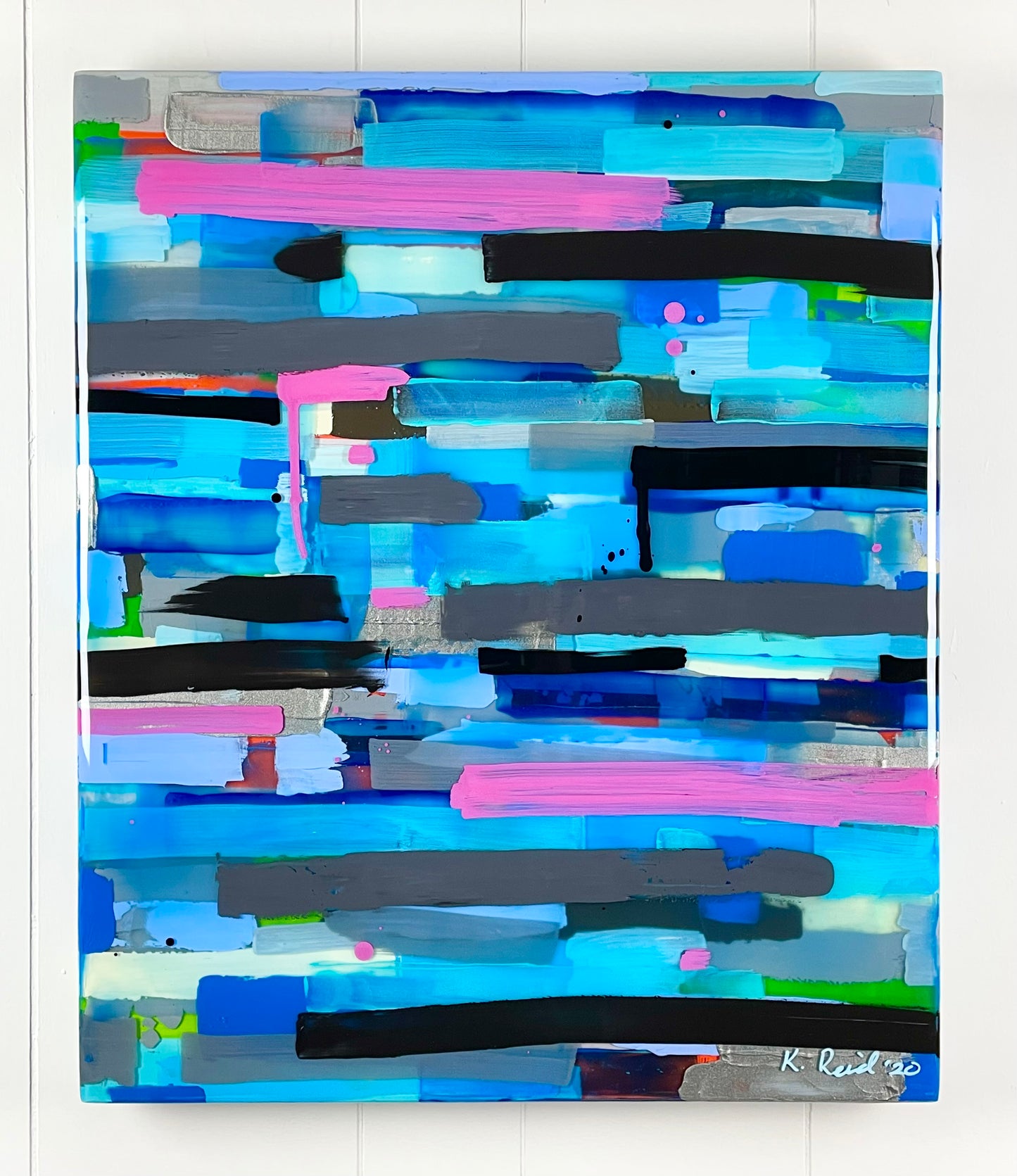 Prism 8 / Acrylic between layered Epoxy Resin on Wood Panel 

30”x24”