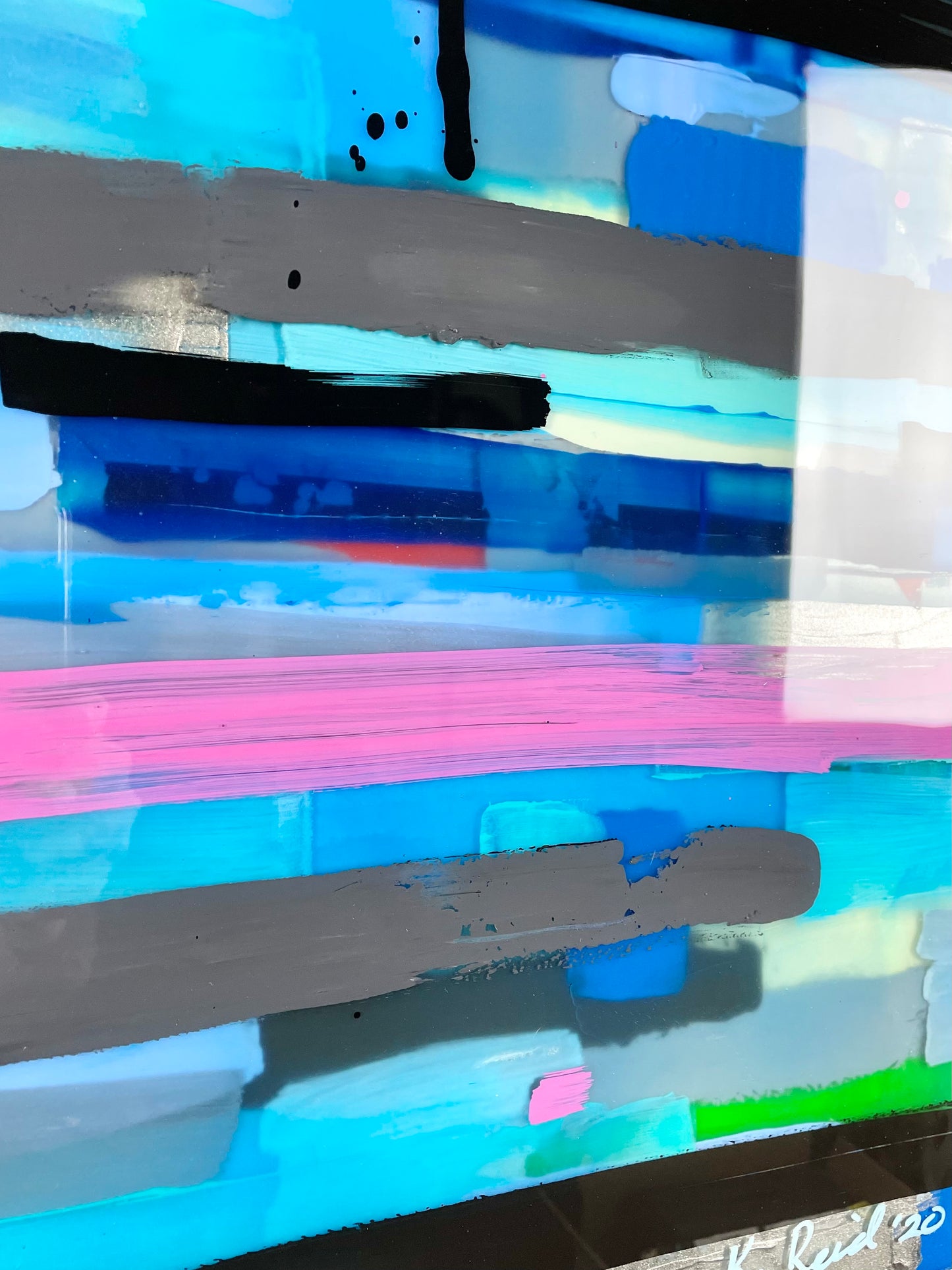 Prism 8 / Acrylic between layered Epoxy Resin on Wood Panel 

30”x24”