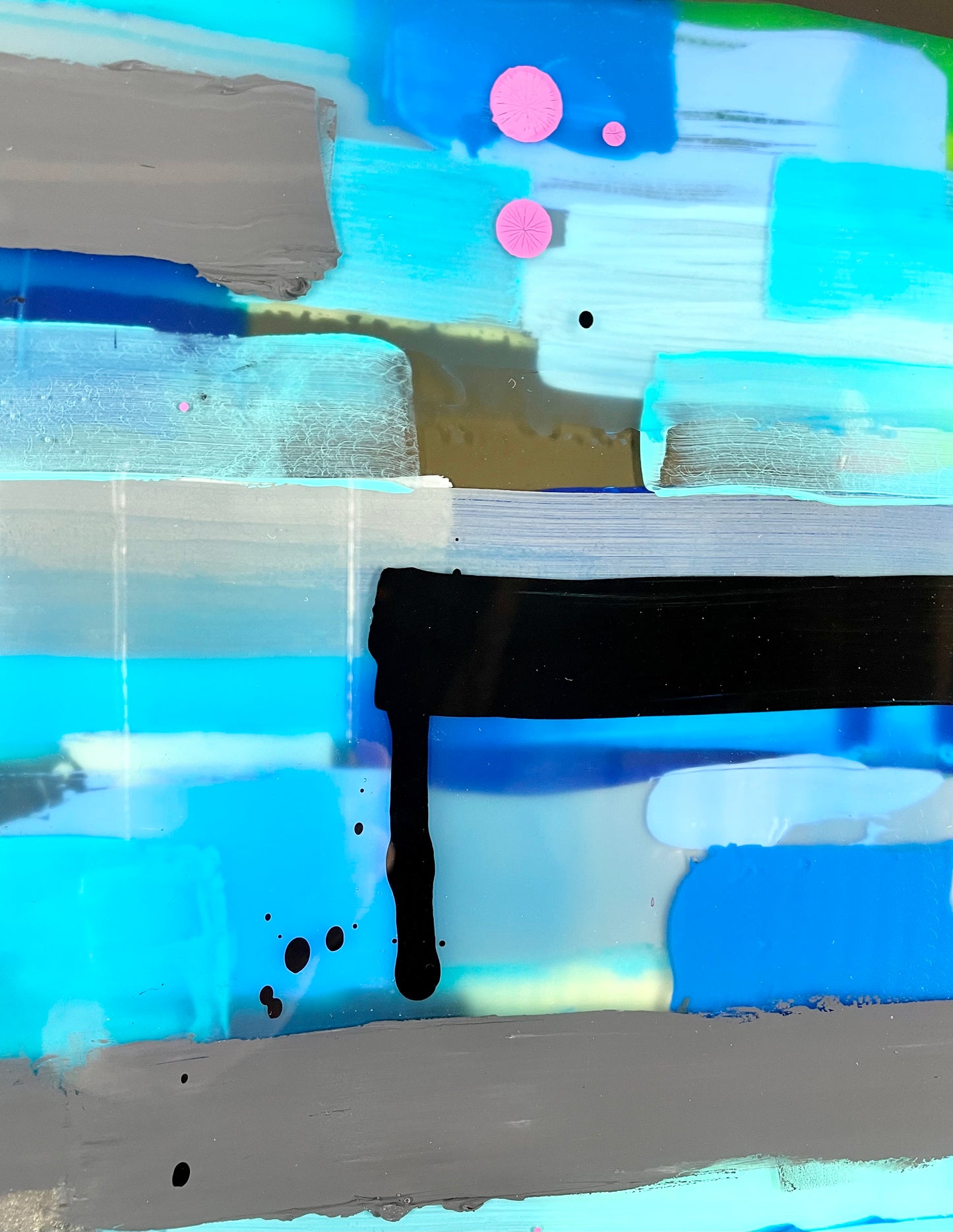 Prism 8 / Acrylic between layered Epoxy Resin on Wood Panel 

30”x24”