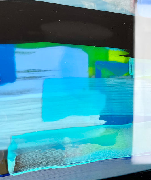 Prism 8 / Acrylic between layered Epoxy Resin on Wood Panel 

30”x24”