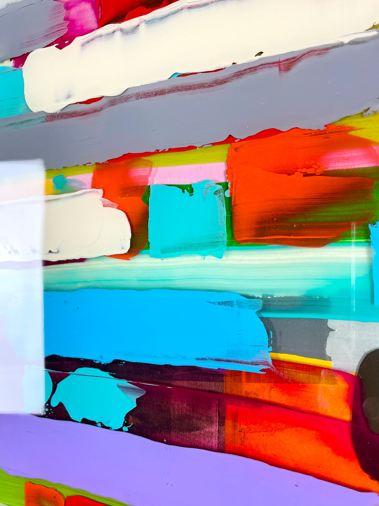 Prism 6 / Acrylic between layered Epoxy Resin on Wood Panel 

30”x24”