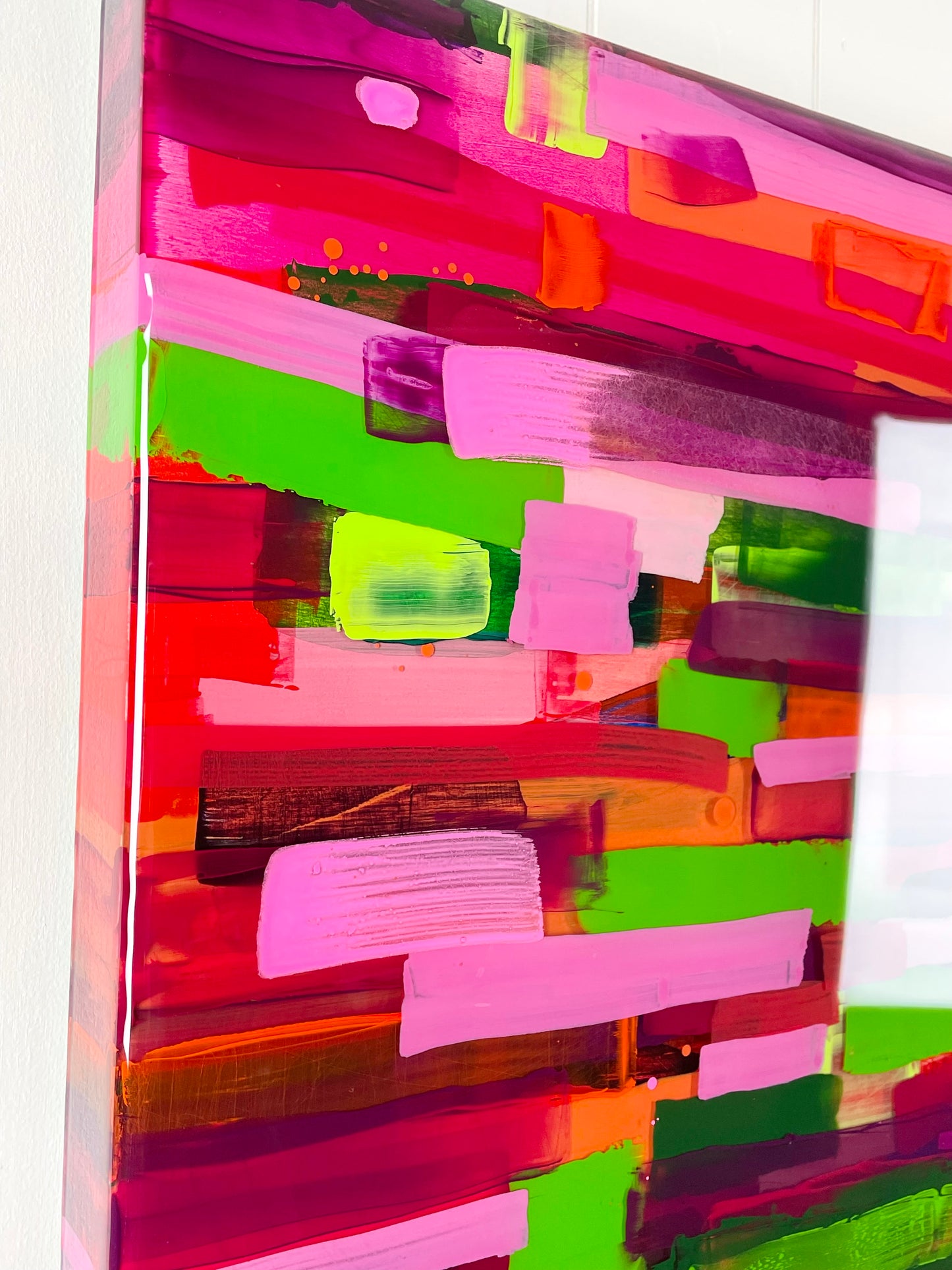 Prism 3 / Acrylic between layered Epoxy Resin on Wood Panel 

20”x20”