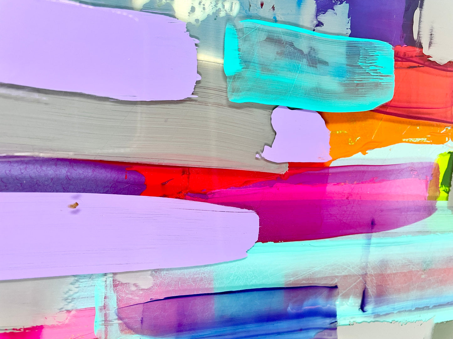 Prism 9 / Acrylic between layered Epoxy Resin on Canvas 

36”x18”